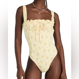 Frankies Bikinis Gigi Hadid x Frankies Bikinis Fawn One Piece Honeysuckle, S